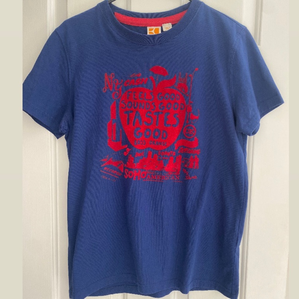 Vintage New York Tshirt, Velvet Inscription